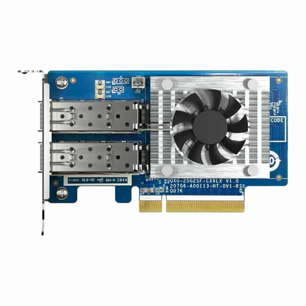 (image for) QNAP QXG-25G2SF-CX6 Dual-Port 25GbE SFP28 Network Expansion Card